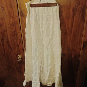 Women's medium full length Calypso linen skirt